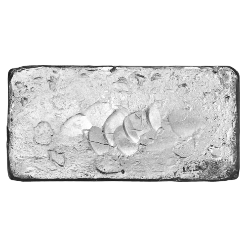 Lingot d'argent coulé à la main Canadian Silver Refiners de 100 onces