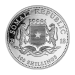 Pièce 1 once d'argent Éléphant africain somalien 2018