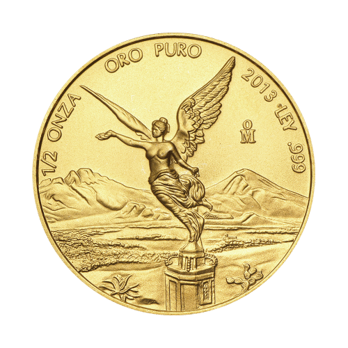 Pièce 1/2 once d'or Libertad mexicaine 2013