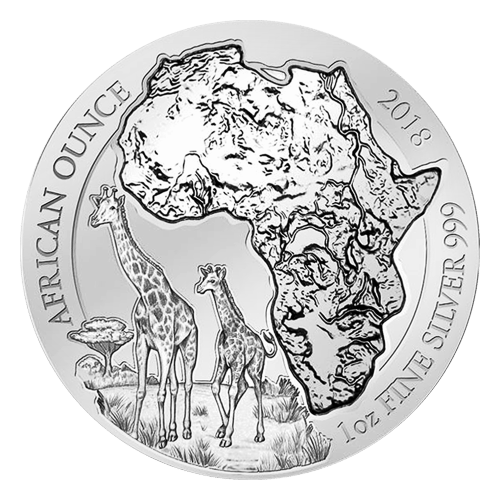 1 oz 2018 African Giraffe Silver Coin | Rwanda