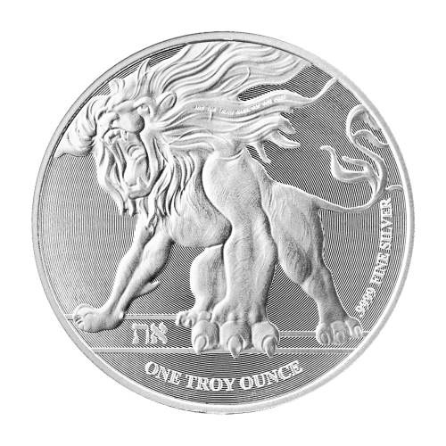 Pièce 1 once d'argent Lion rugissant de Niue 2018