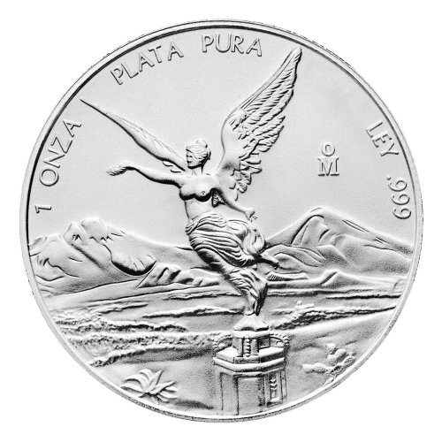 Pièce 1 once d'argent Libertad mexicaine Année aléatoire | Monnaie mexicaine