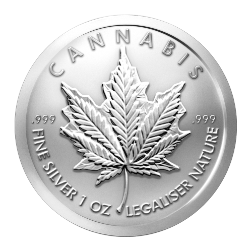 1 oz Warbird Cannabis Silver Round