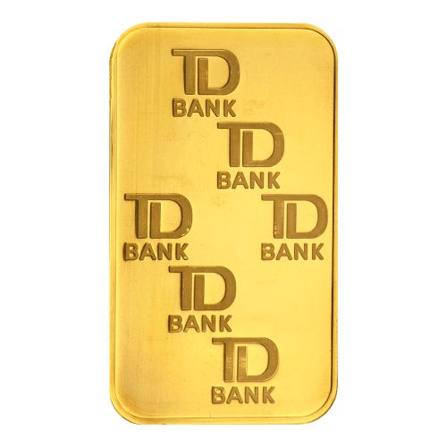 1 oz TD Bank Gold Bar | Johnson Matthey