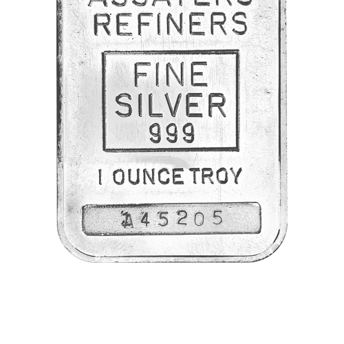 1 oz Blank Back Serial Assignment Error Silver Bar | Johnson