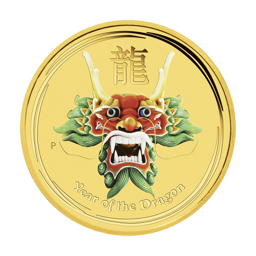 1/2 oz 2012 Dragon Colourized Gold Coin | Perth Mint