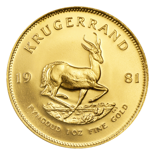 1 oz 1981 Krugerrand Gold Coin | Rand Refinery | Silver Gold Bull US
