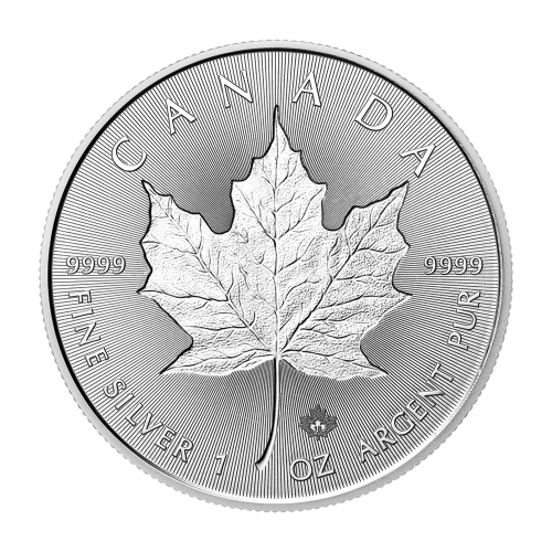 1 oz 2018 Canadian Maple Leaf Double Incuse Silver Coin | Royal Canadian Mint
