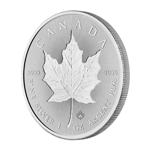 1 oz 2018 Canadian Maple Leaf Double Incuse Silver Coin | Royal Canadian Mint