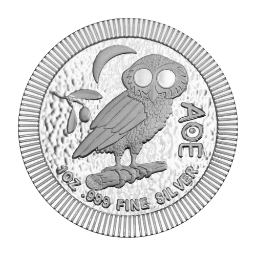 1 oz 2018 Athenian Owl Stackable Silver Coin | Silvertowne Mint