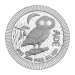 1 oz 2018 Athenian Owl Stackable Silver Coin | Silvertowne Mint