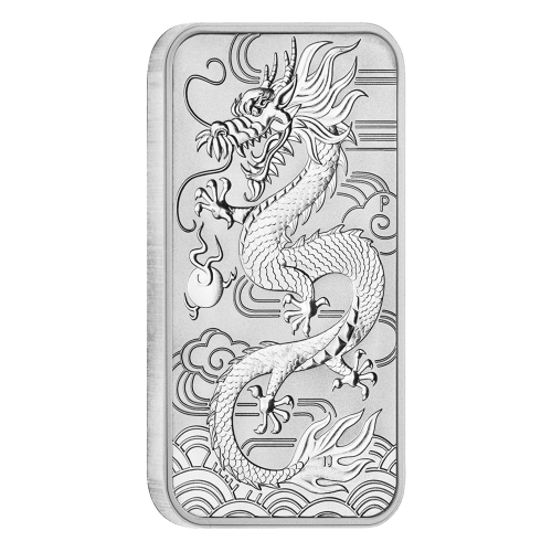 L*a様 Dragon Silver Coin - Perthmint 1 oz 2018 Dragon Silver Rectangular Coin | Perth Mint | Silver