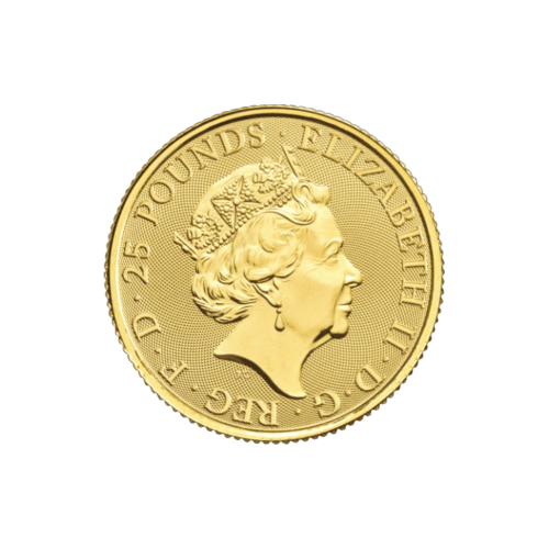 Pièce 1/4 once d'or Les Bêtes de la Reine : Taureau noir de Clarence 2018 | La Monnaie royale