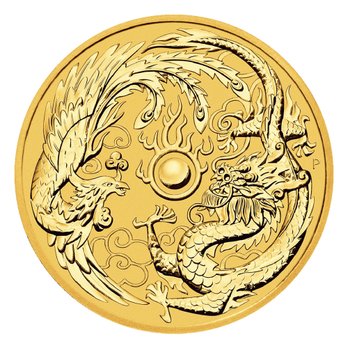 1 oz 2018 Australian Dragon and Phoenix Gold Coin | Perth Mint