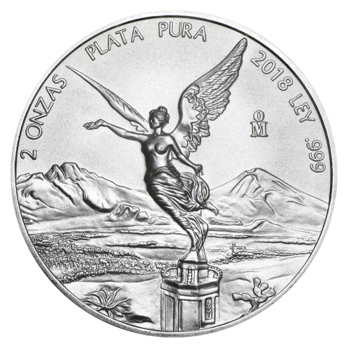 Pièce 2 onces d'argent Libertad mexicaine 2018