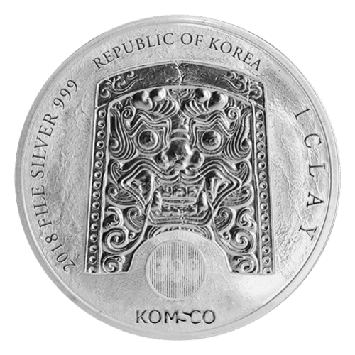 1 oz 2018 South Korean Chiwoo Cheonwang Silver Round | KOMSCO