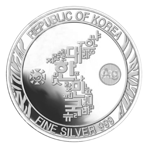 KOMSCO 銀製 3oz 鷲と虎のSilver bar 1 oz 2018 South Korean Tiger Silver Round | KOMSCO | Silver Gold