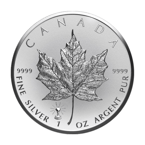 1 oz 2018 Canadian Maple Leaf Light Bulb Privy Reverse Proof
