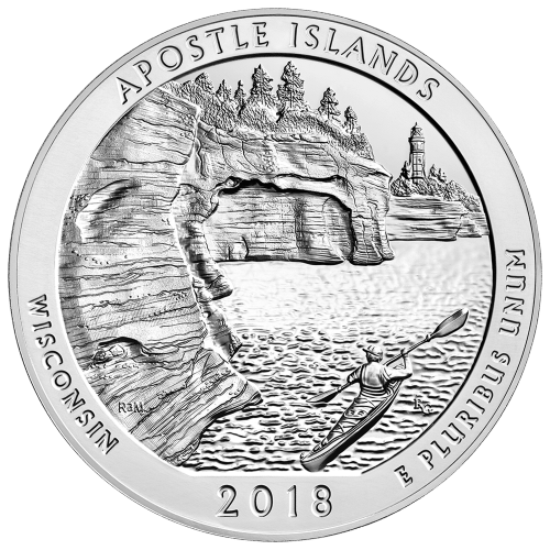 5 oz 2018 America the Beautiful Apostle Islands Silver Coin | United States Mint