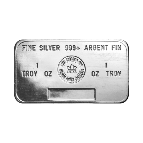 1 oz Vintage Silver Bar | Royal Canadian Mint | Silver Gold Bull