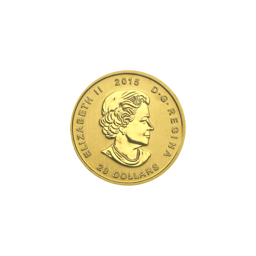1/10 oz 2015 Call of the Wild Series: Howling Wolf Gold Coin | Royal Canadian Mint