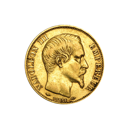 Pièce d'or de 20 francs français Napoléon III 1852-1870