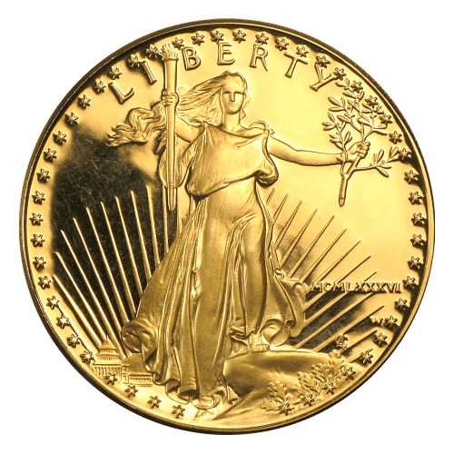Pièce 1 once d'or Épreuve numismatique Aigle américain 1986 | Monnaie des États-Unis
