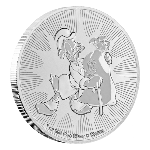 Pièce 1 once d'argent Scrooge McDuck Disney 2018