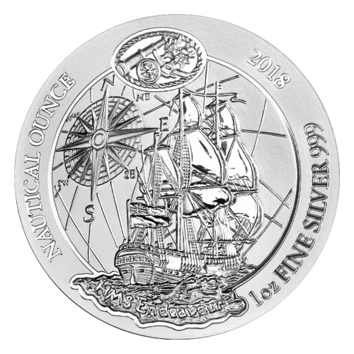 1 oz 2018 Nautical HMS Endeavour Silver Coin | Rwanda | Silver