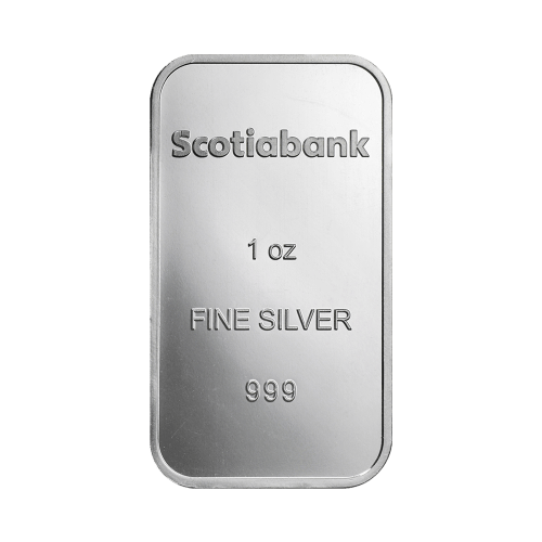 Lingot d'argent Banque Scotia de 1 once