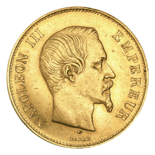 Pièce d'or 100 francs français d'année aléatoire