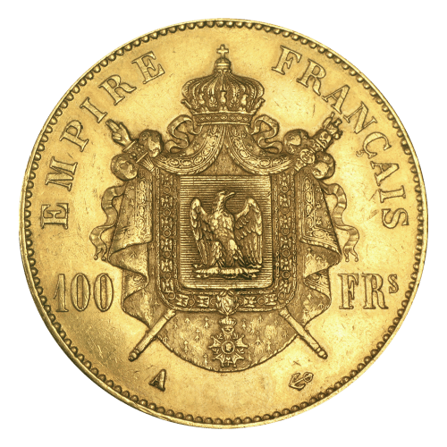 Pièce d'or 100 francs français d'année aléatoire