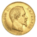 Pièce d'or 100 francs français d'année aléatoire