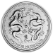 Pièce 5 onces d'argent Double Dragon Niue 2018