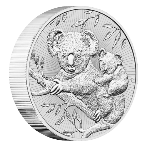 Pièce 2 onces d'argent Piedfort Prochaine Génération Koala australien 2018 | Monnaie de Perth