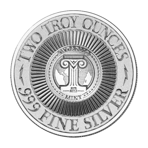 2 oz Silver Bug | Rhinoceros Beetle High Relief Silver Round
