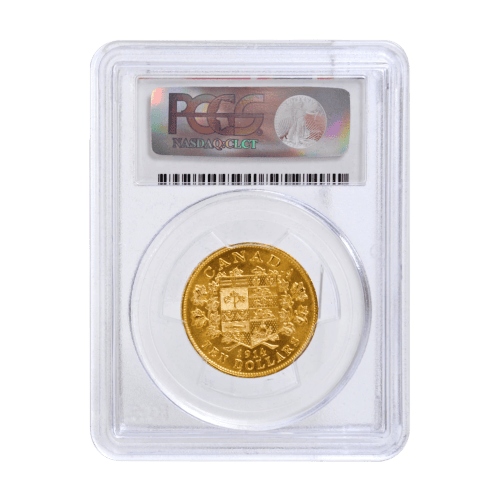 1914 $10 Canadian Gold Reserve PCGS MS-64+ Gold Coin | Silver Gold