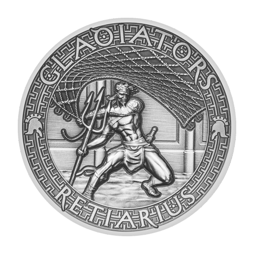 2 oz 2017 The Gladiators: Retiarius Silver Coin