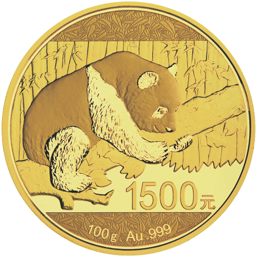 100 gram 2016 Chinese Panda Gold Spotted Proof Coin | Chinese Mint