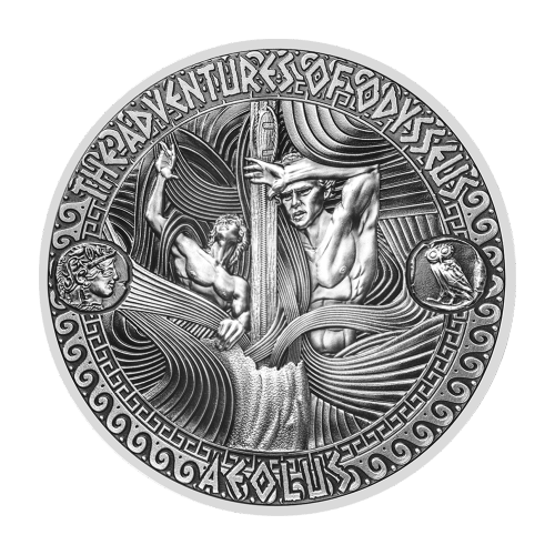 2 oz 2018 Adventures of Odysseus: Storm of Aeolus Silver Coin