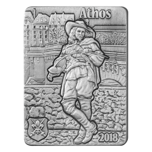 Ensemble de 4 pièces 1 once d'argent Les trois mousquetaires 2018