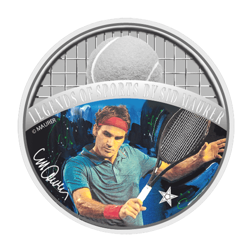 1 oz 2018 Celebrity Icons Series | Legends of Sport - Tennis | Roger Federer Silver Coin