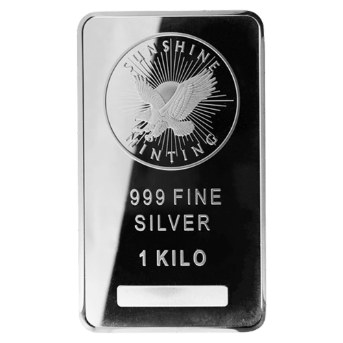 1 kilo Silver Bar | Sunshine Minting