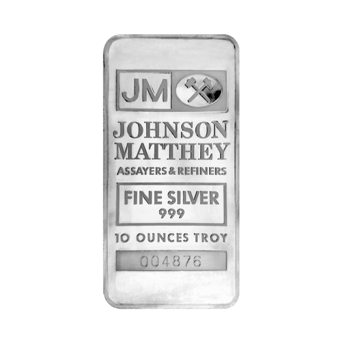 10 oz TD Bank Vintage Silver Bar | Johnson Matthey