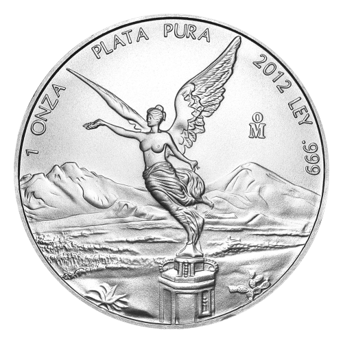Pièce 1 once d'argent Libertad mexicaine 2012