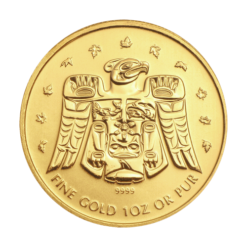 1 oz 2009 Vancouver Olympics Thunderbird Totem Gold Coin | Royal Canadian Mint