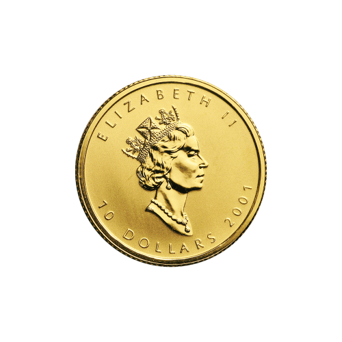 1/4 oz 2001 Canadian Maple Leaf Hologram Gold Coin | Royal Canadian Mint