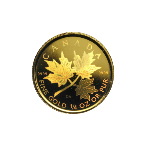 1/4 oz 2001 Canadian Maple Leaf Hologram Gold Coin | Royal Canadian Mint