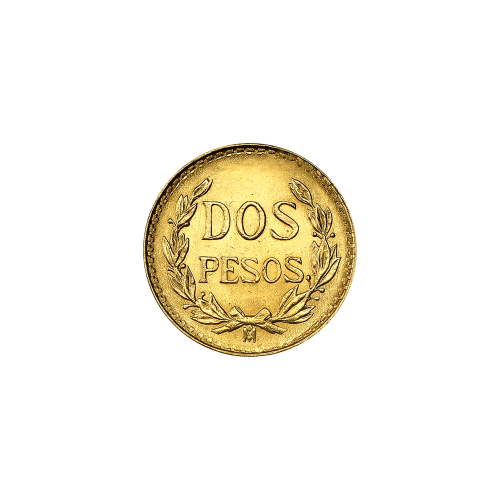 Random Year Mexican 2 Peso Gold Coin | Mexico City Mint