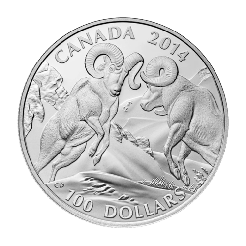 Pièce 1 once d'argent 100 $ pour 100 $ Année aléatoire